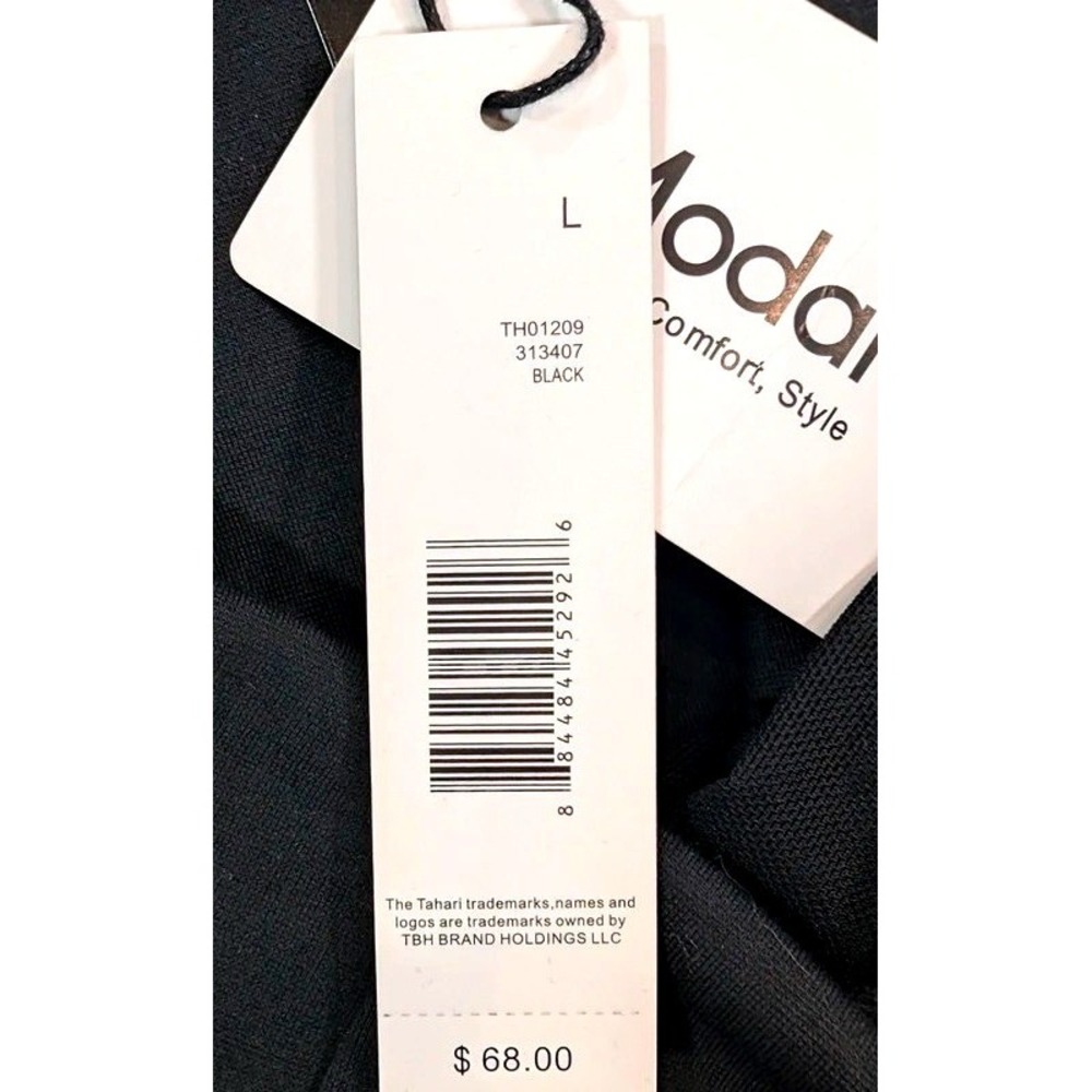 Tahari Tummy Control Pencil Skirt Black Modal Stretch Workwear Size Large ~ NWT - Picture 4 of 13